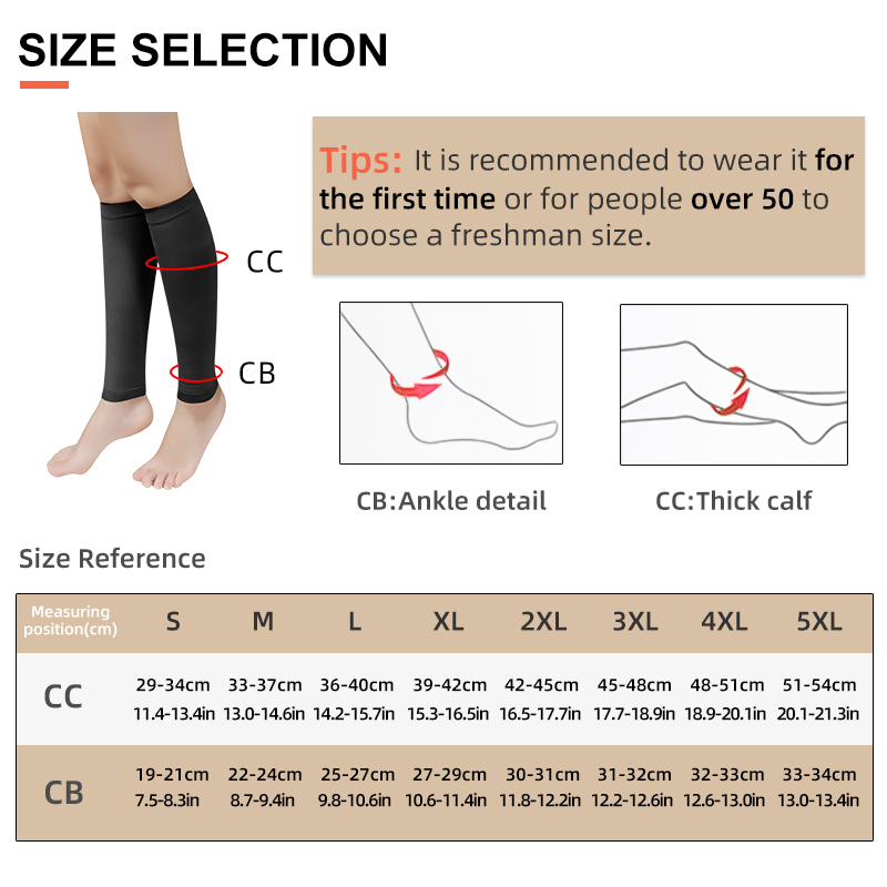 Plus Size S-5XL Running Athlet - Compression Sleeve Calf review and price